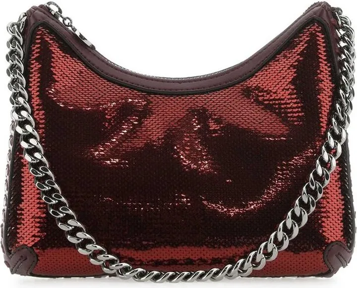 Stella McCartney Falabella Sequinned Chain-Linked Mini Shoulder Bag