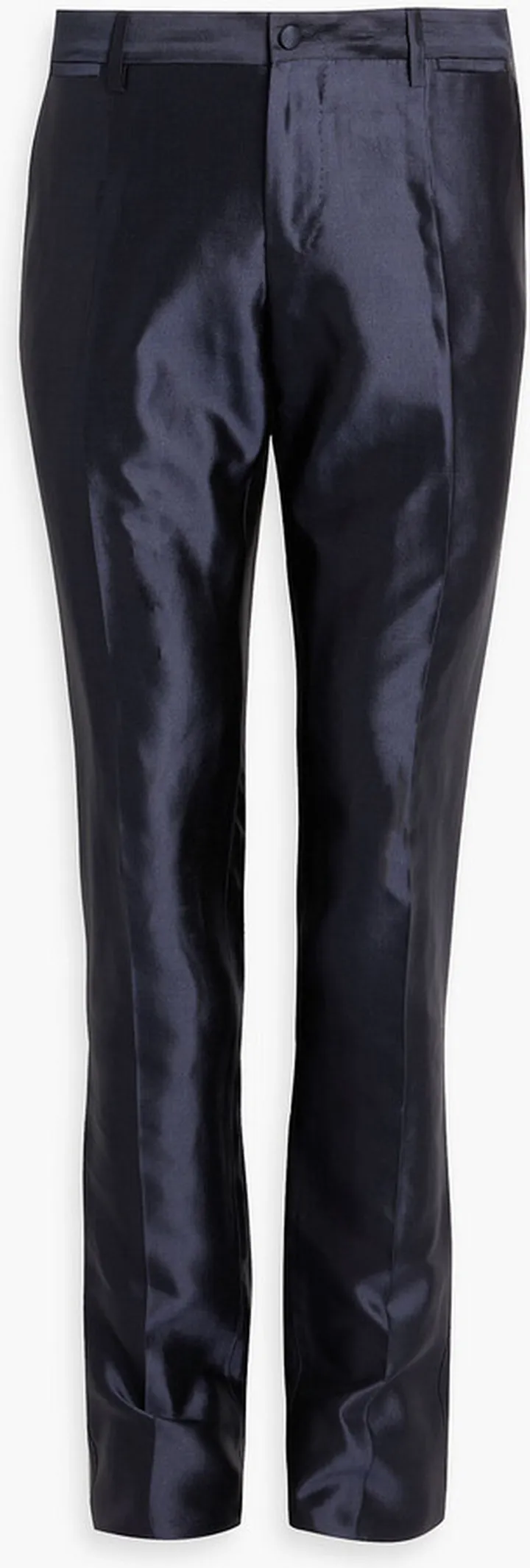 Slim-fit silk-gazar pants