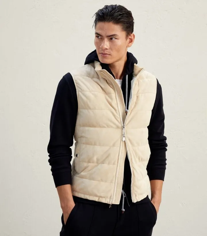 Brunello Cucinelli Leather Gilet