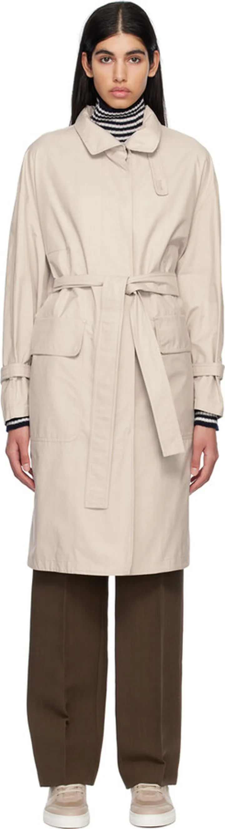 Max Mara Off-White The Cube MTrench Coat