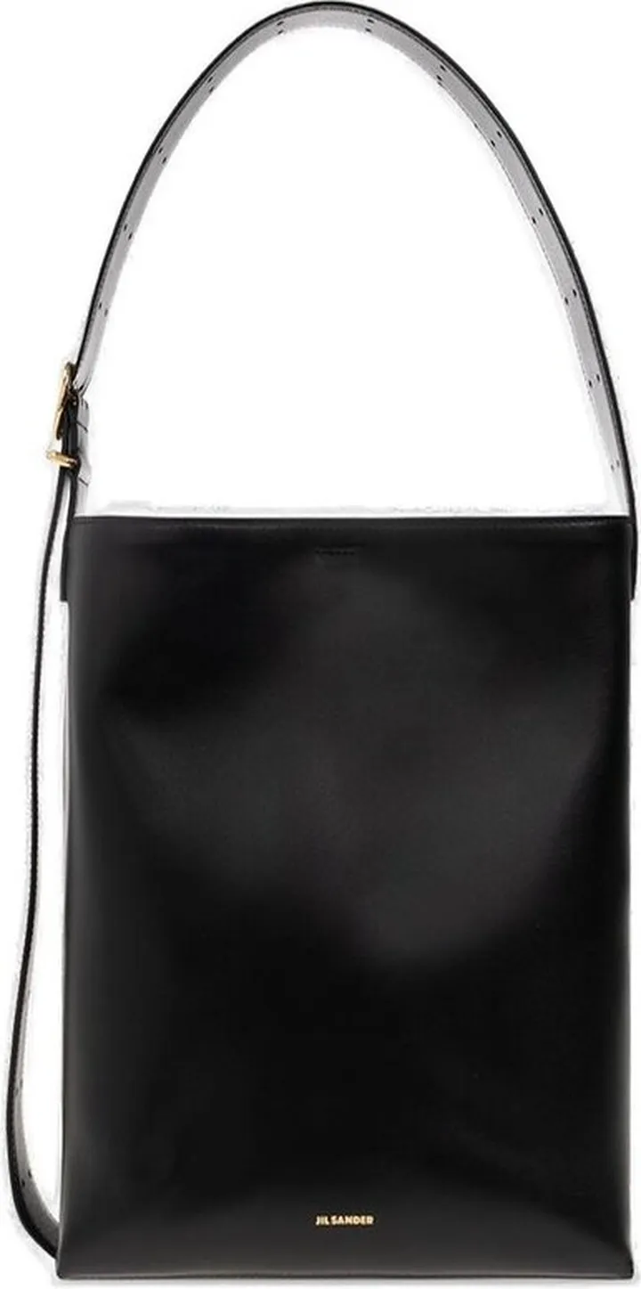 Jil Sander Cannolo Logo Printed Tote Bag