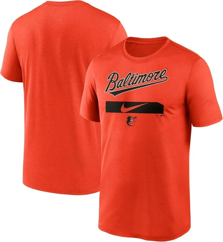 Men's Nike Orange Baltimore Orioles City Legend Practice Performance T-shirt