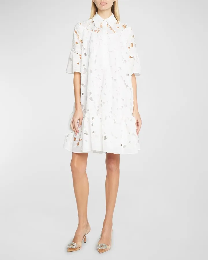 Floral Broderie Anglaise Day Shirtdress