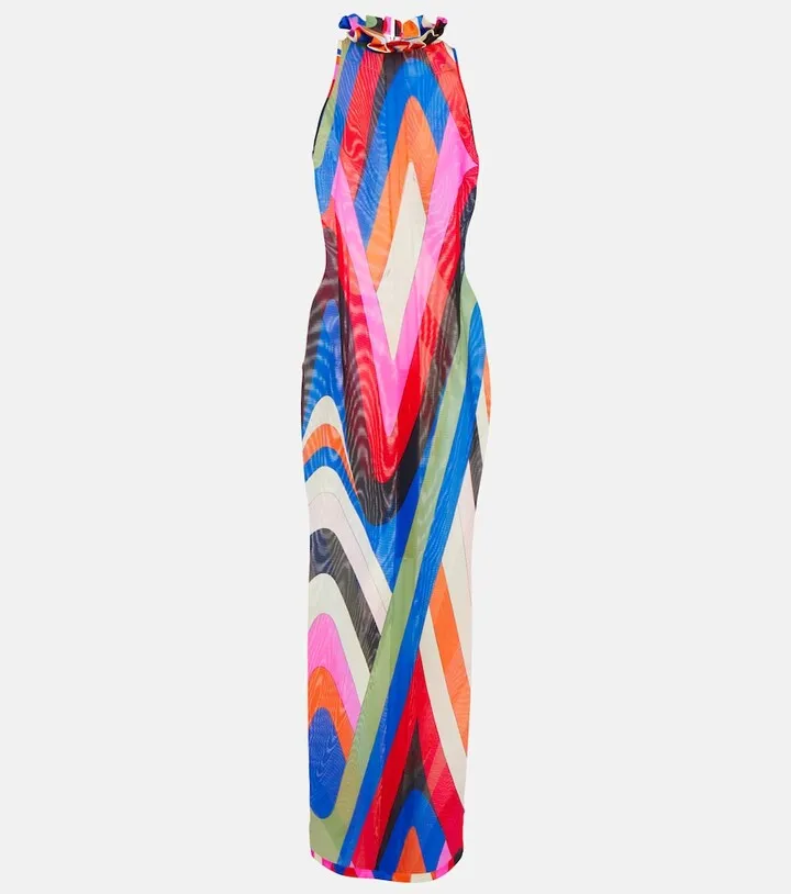 Printed maxi dress