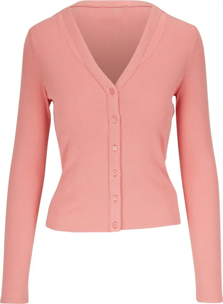 V-neck knitted cardigan