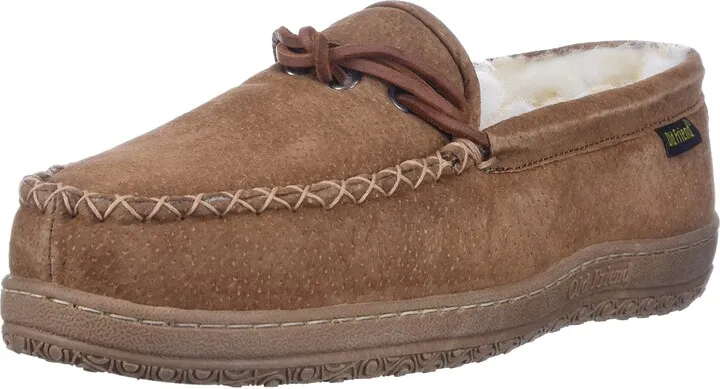 Old Friend mens Cloth Moccasin Slipper