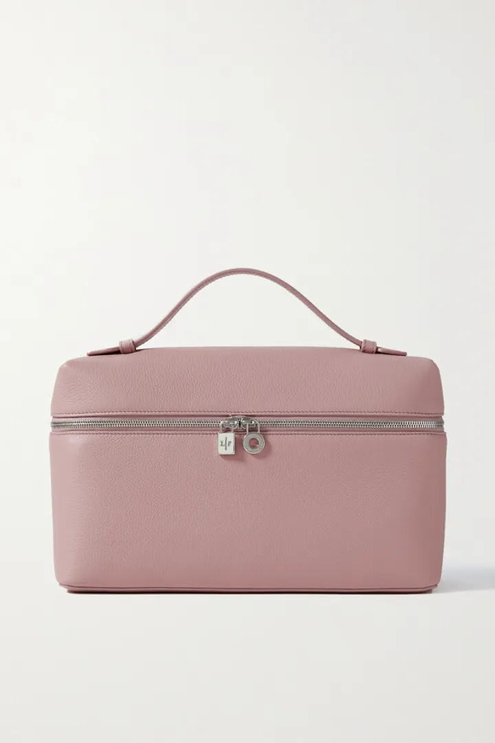 Loro Piana - L27 Mini Textured-leather Tote - Pink