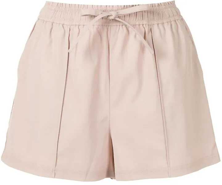 Side Stripe Tie Waist Shorts