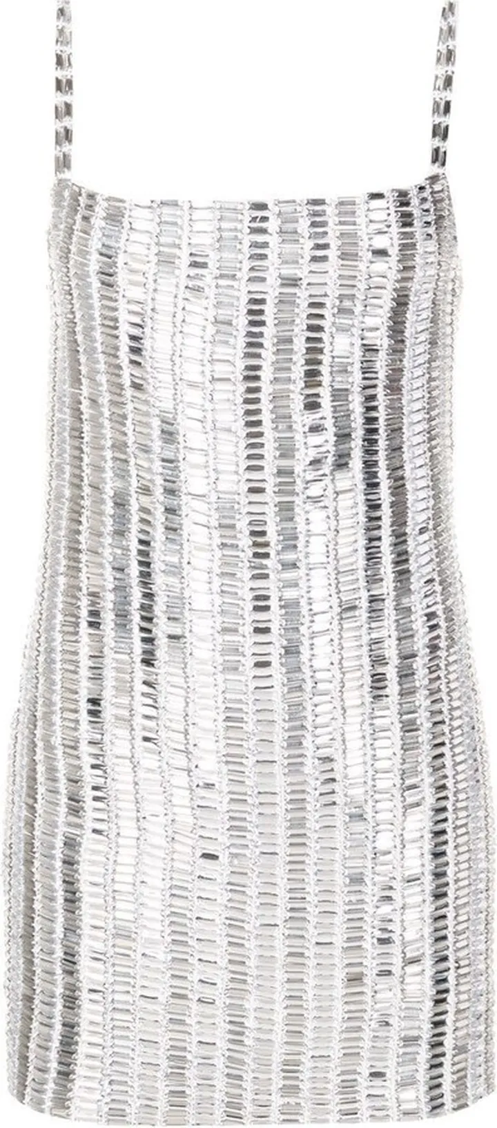 Crystal-Embellished Mini Dress