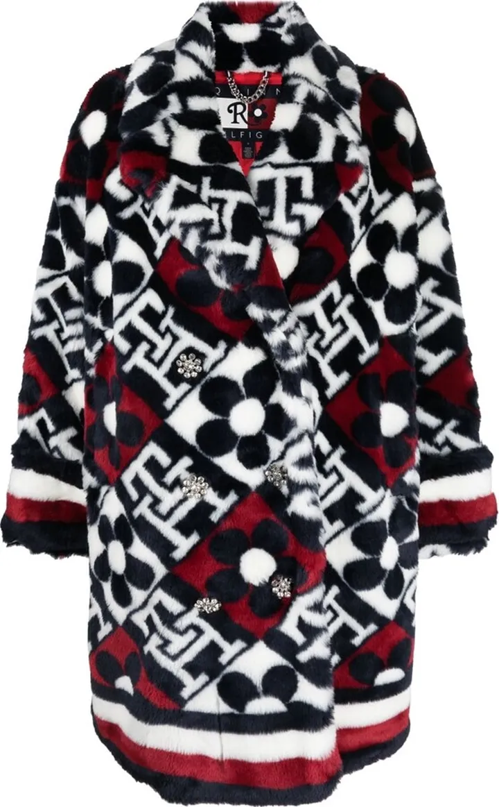 Monogram Faux-Fur Coat