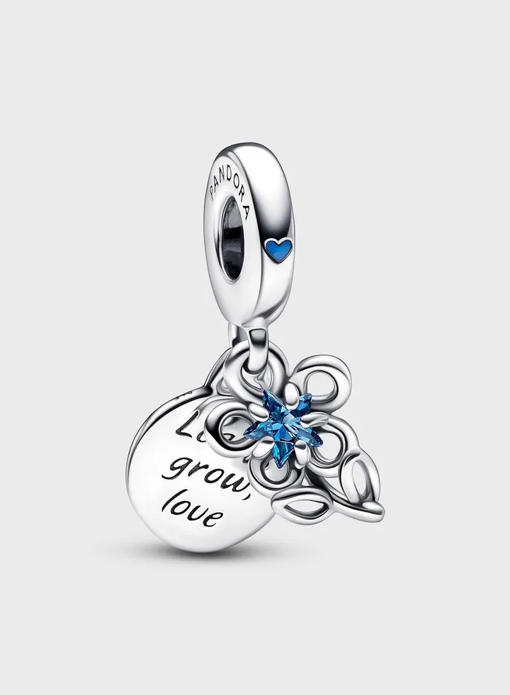 Blooming Flower Double Dangle Charm