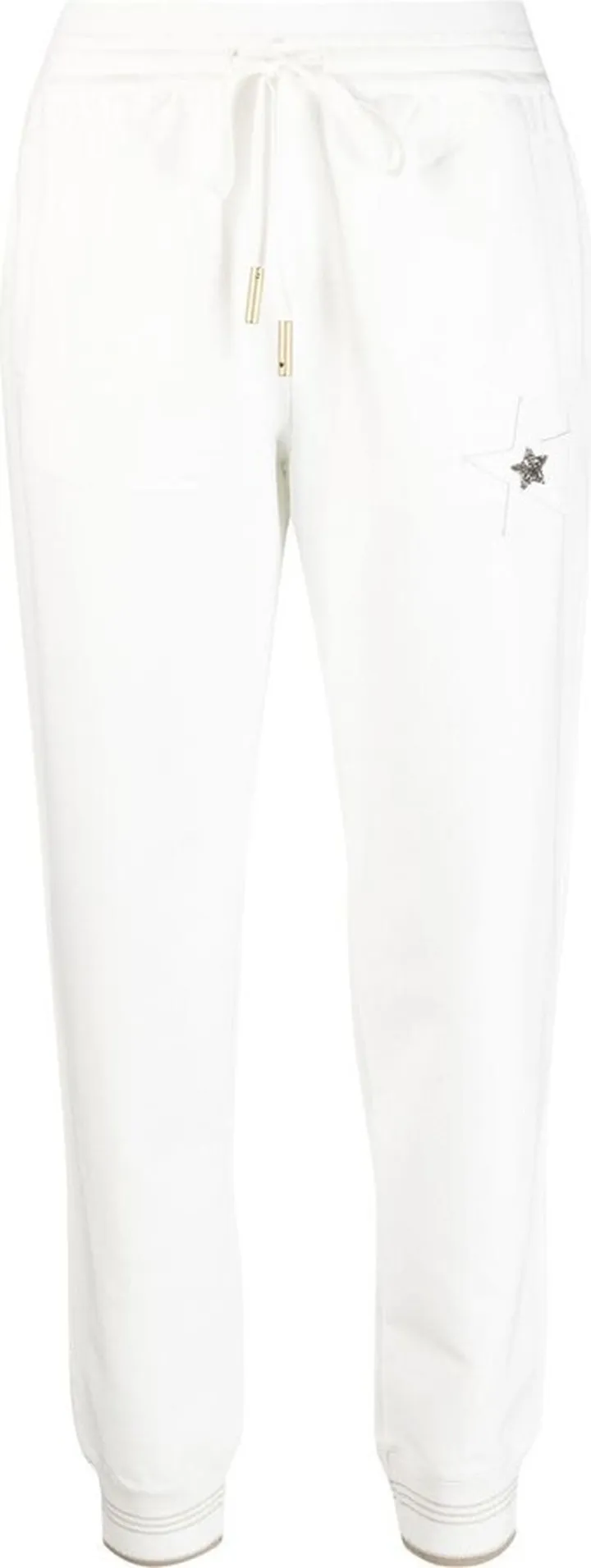 Star-Detail Cotton Track Pants