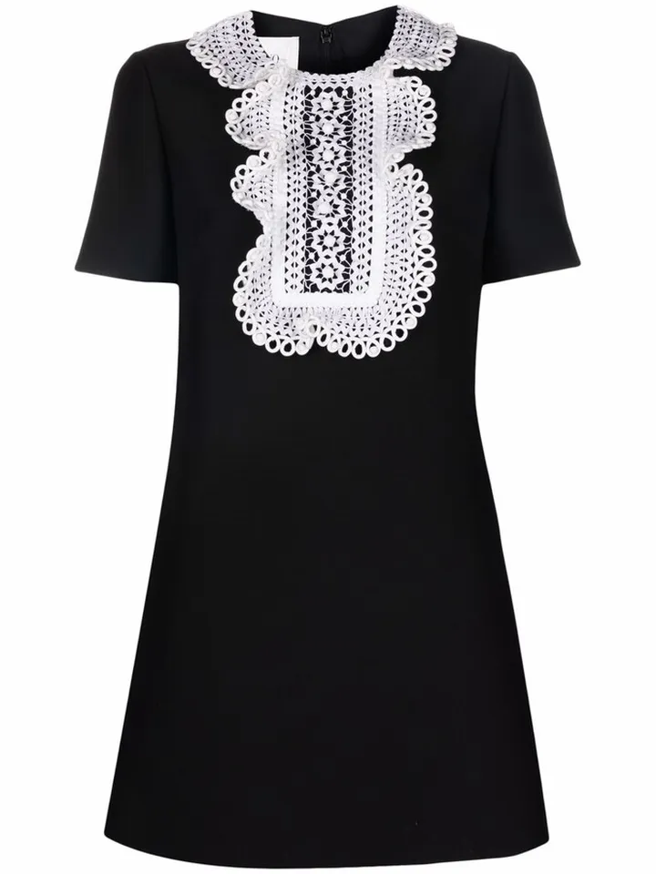 Lace Ruffled Minidress