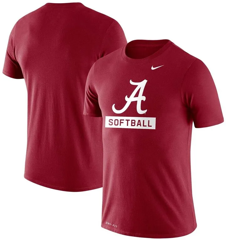 Men's Nike Crimson Alabama Crimson Tide Softball Drop Legend Performance T-shirt