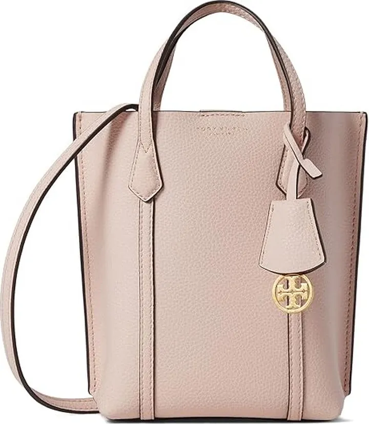 Tory Burch Mini Perry Tote (Shell Pink) Tote Handbags