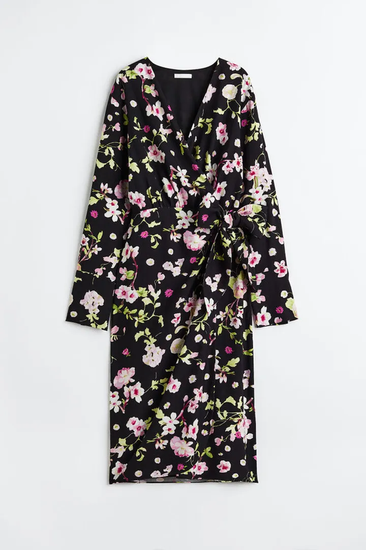 Tie-detail Wrap Dress