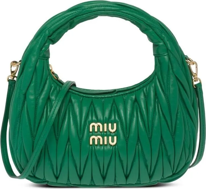 Miu Wander matelassé mini shoulder bag