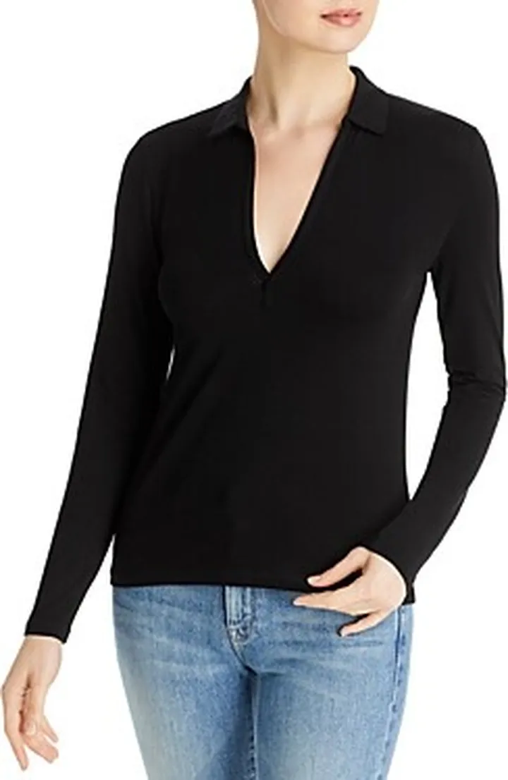Majestic Filatures Soft Touch Long Sleeve Polo Top