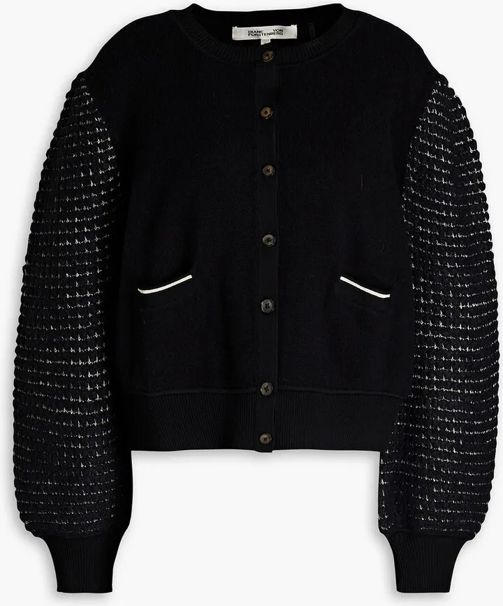 Kellam metallic wool cardigan