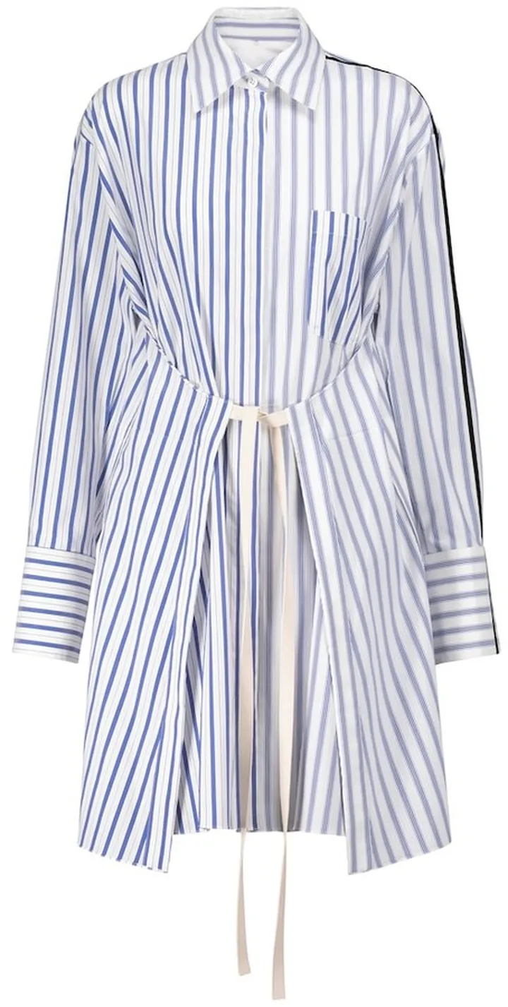 Striped shirt dress