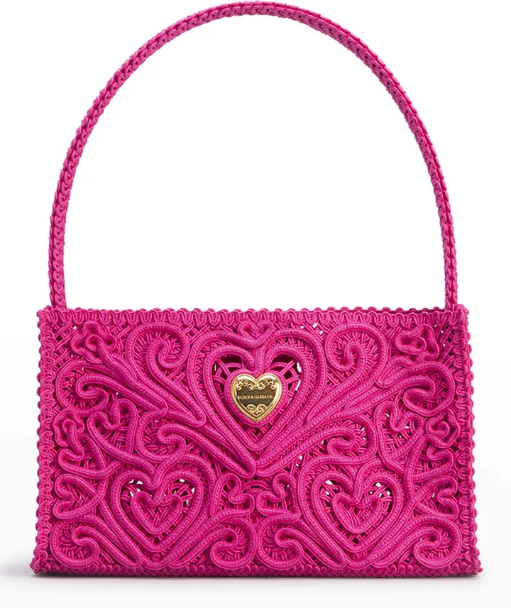 Beatrice Heart Lace Shoulder Bag