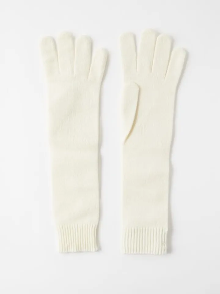 Longline Wool-blend Gloves