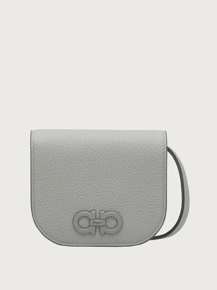 Ferragamo Men Minibag credit card holder Grey