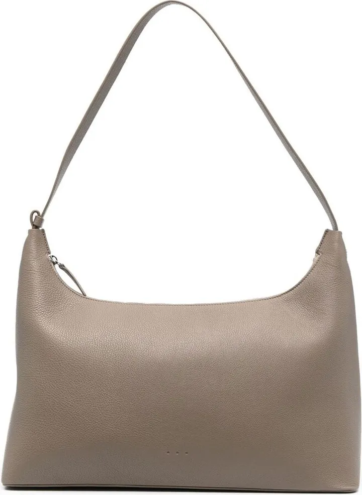 Duffle leather tote bag