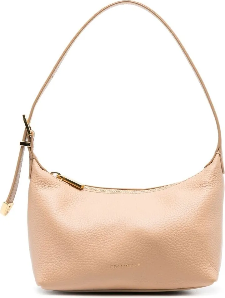 Grained Leather Shoulder Bag