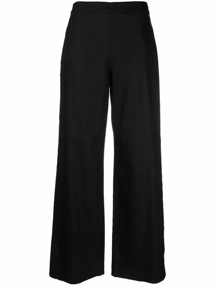 High-Waist Straight-Leg Trousers
