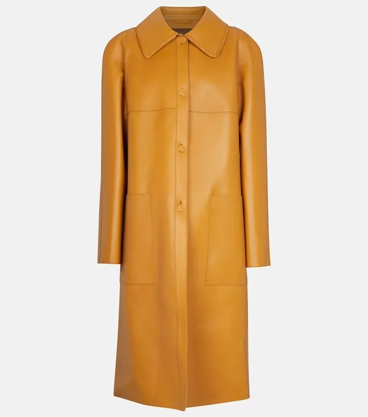 Keith leather coat