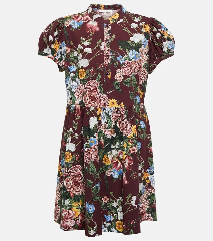 Floral cotton minidress