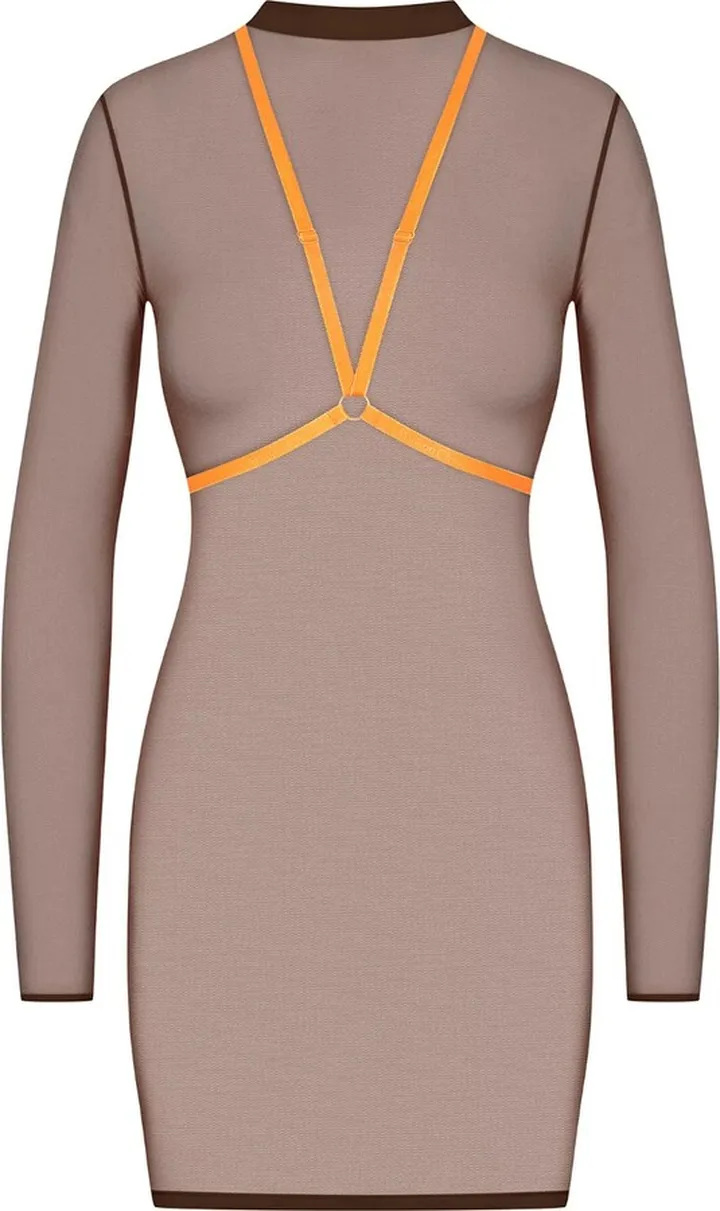 MAISON CLOSE - Dress With Harness - Corps à Corps - Brown