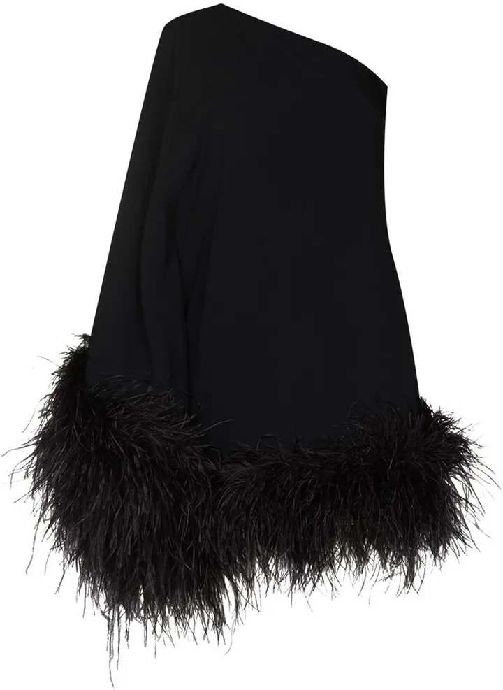 Piccolo Ubud feather-embellished dress