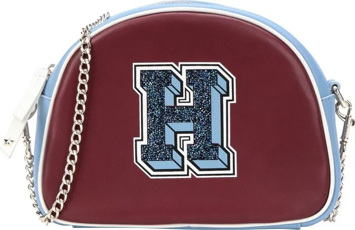 Cool Leather Xover H Cross-body Bag Burgundy
