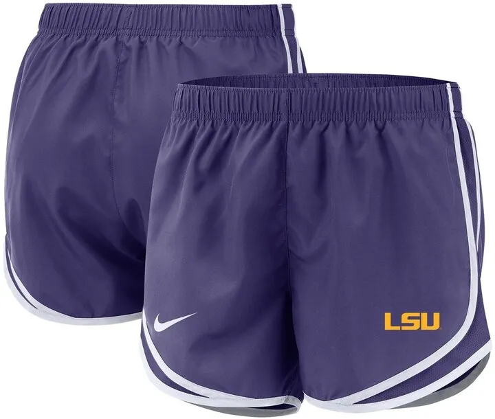 Women's Nike Purple Lsu Tigers Team Tempo Performance Shorts