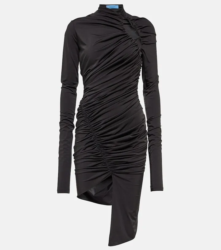 Ruched cutout minidress