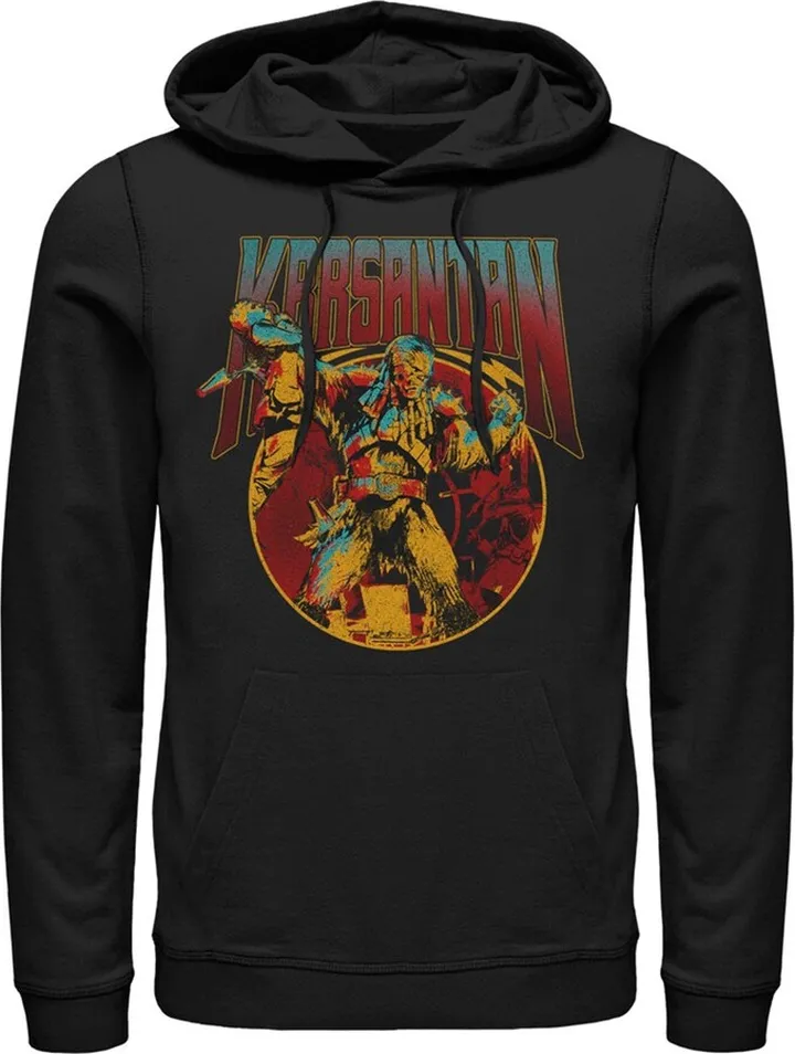 Men's Star Wars: The Book of Boba Fett Krrsantan Can't Get Away From Me Pull Over Hoodie - Black - Large