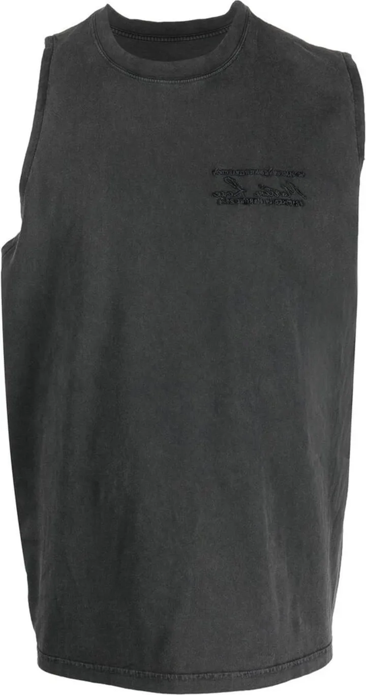 Embroidered-Logo Tank Top