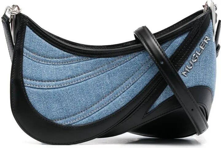 small Spiral Curve 01 denim bag