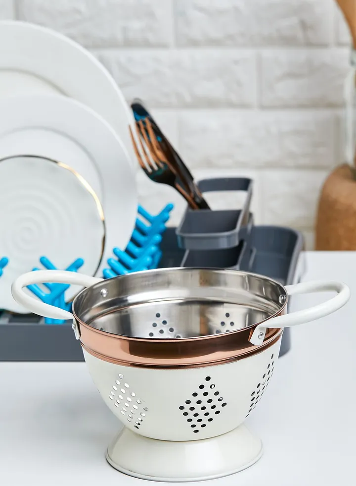 Cream Copper Prescott Small Colander