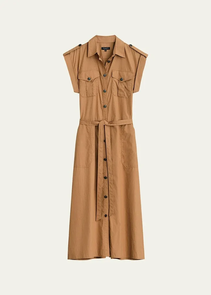 Roxanne Midi Utility Shirtdress