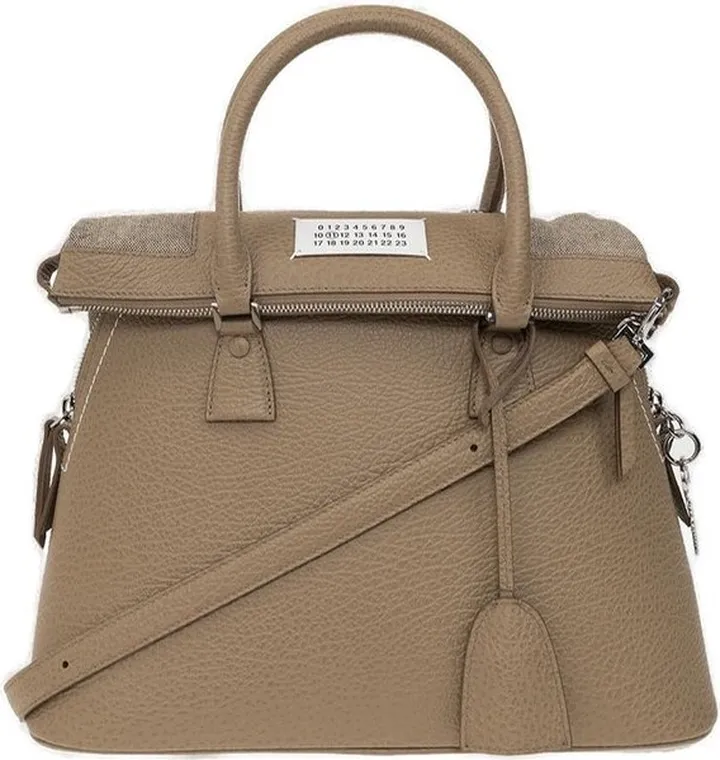 Maison Margiela Logo Patch Zipped Tote Bag