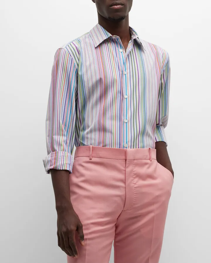 Men's Multi-Stripe Sport Shirt