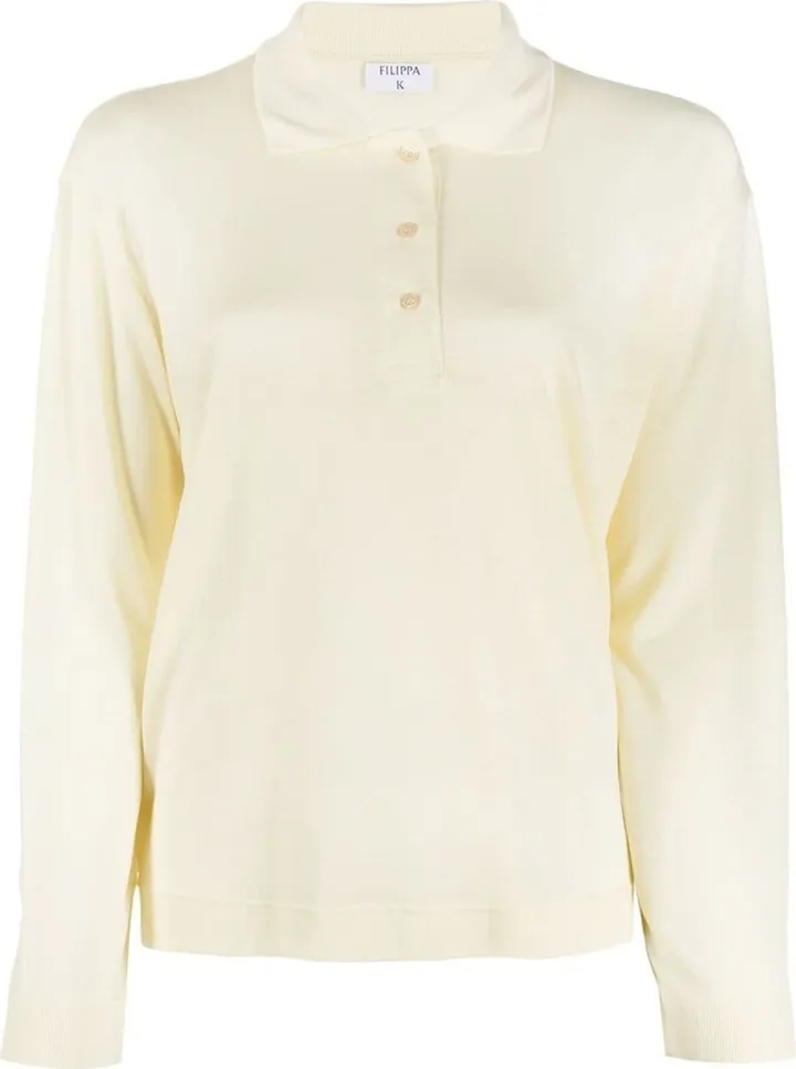 Long-Sleeved Polo Top