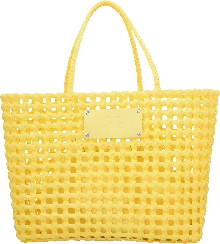 Logo Weaved Shopping Bag