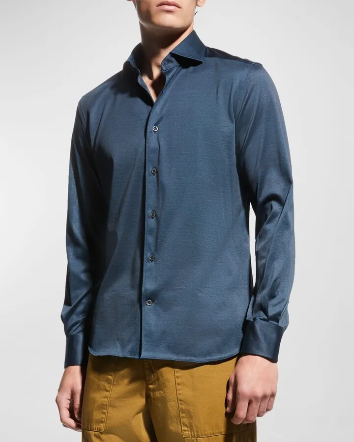 Men's Double-Faced Jersey Sport Shirt