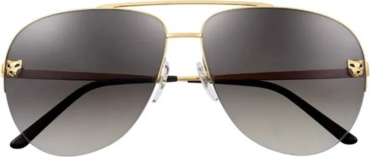 Cartier Aviator Frame Sunglasses