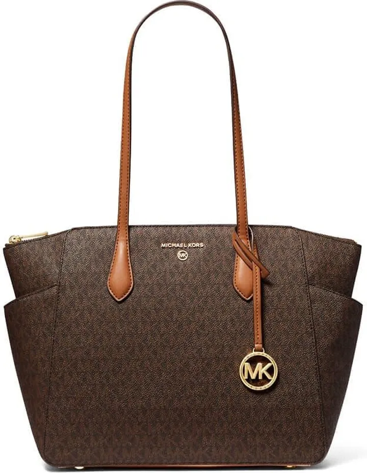 Michael Kors Marilyn Monogram Brown Shopping Bag