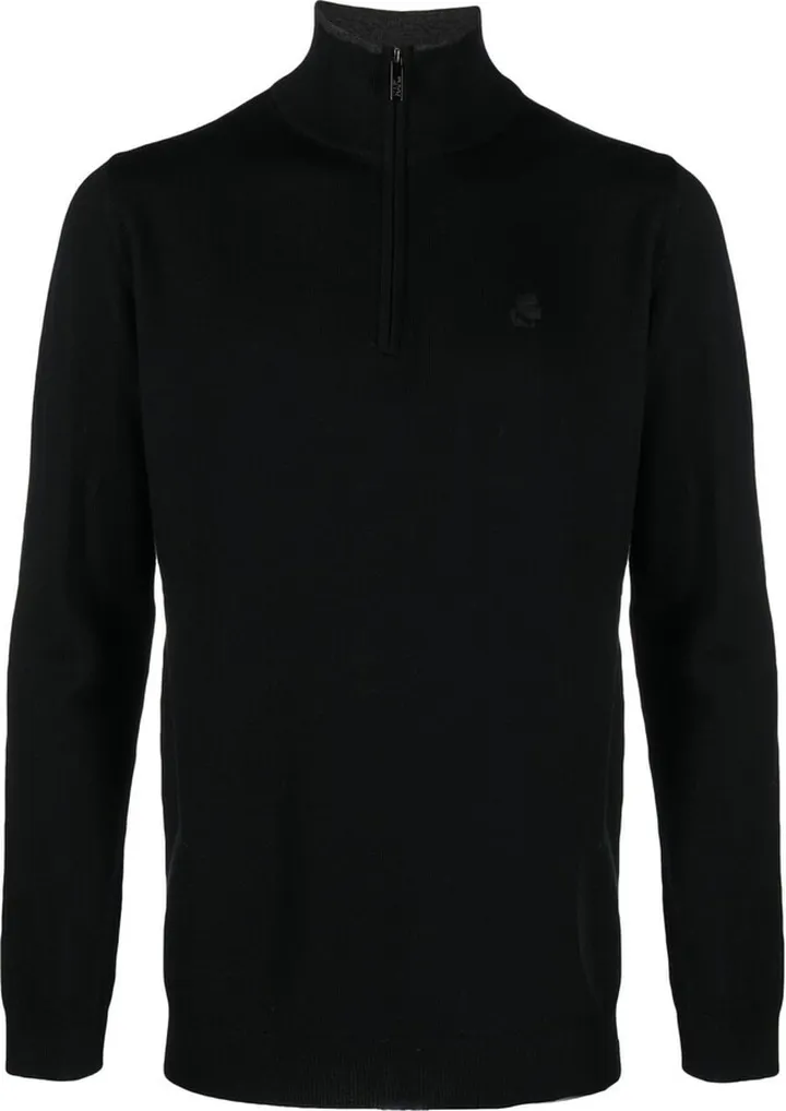 Zip-Up Wool Jumper